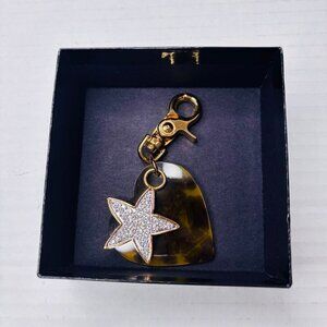JOAN RIVERS Vintage Heart & Star Key Chain